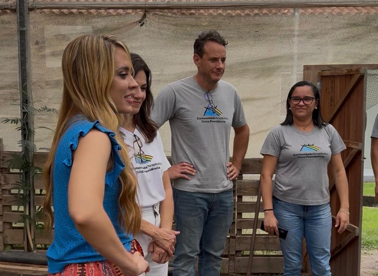 Visita de Kalynka à Comunidade Terapêutica Divina Providência
