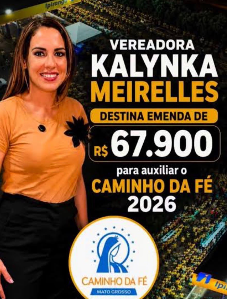 Arte da emenda destinada ao Caminho da Fé 2026