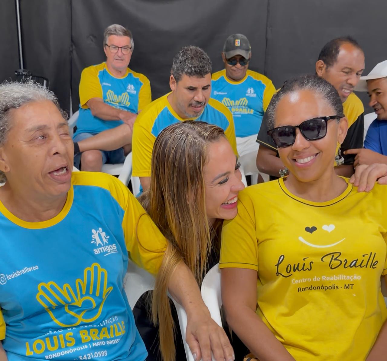 Encontro com pessoas atendidas pela instituição